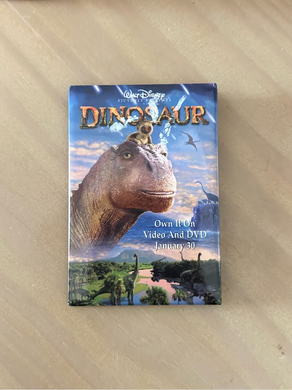 Y2K Disney Dinosaur Promo Pin Video DVD Release 2000 Collectible